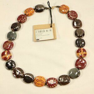 KAZURI Pitapat Kaleidoscope 'Earthling' 22 in Hand-Made Necklace